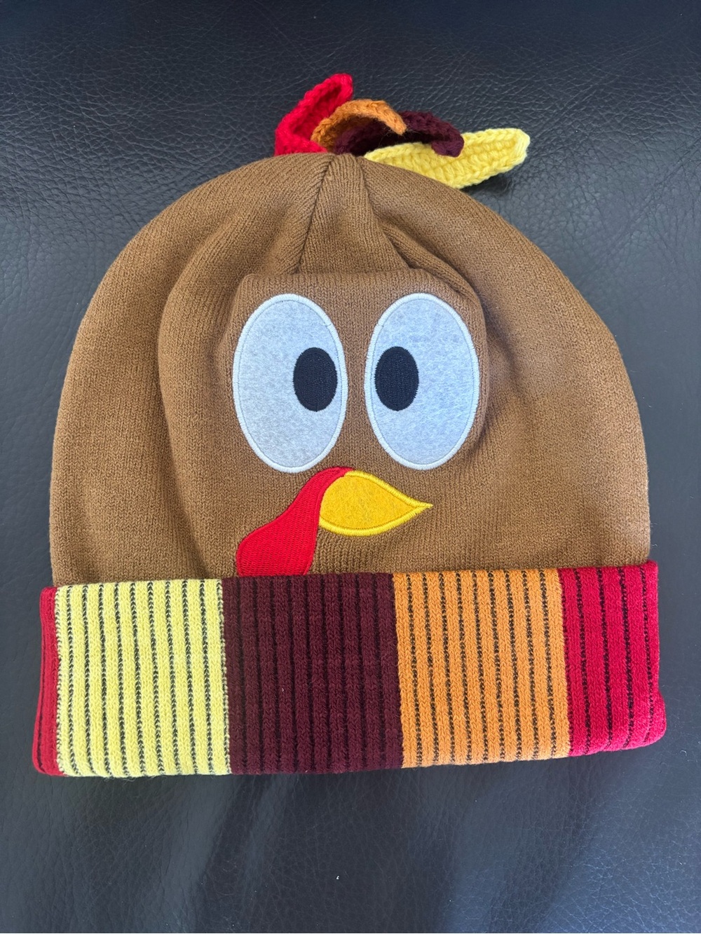 Turkey Pom-Pom Beanie Hat - pick 1 - Picture 4 of 7